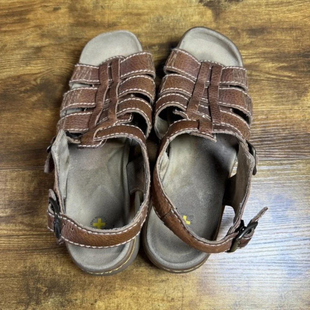 Dr. Martens BC43 AW004 Brown Leather Fisherman Sandals‎ Mens 9 Womens 10
